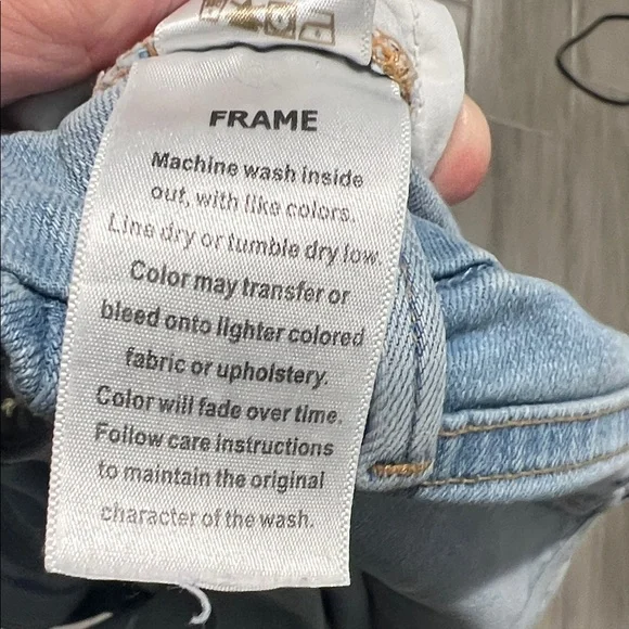 Frame Denim Light Blue Wide Leg Jeans - Picture 13 of 13